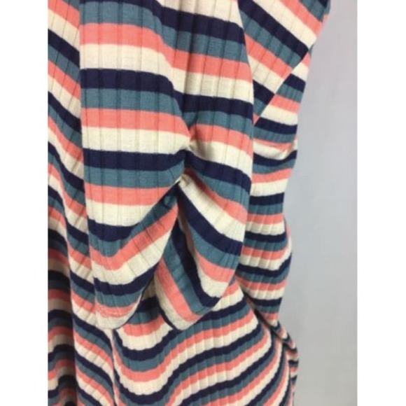 Anthropologie Puella Cosima Striped Ribbed Textured Tunic Top Women's Size XS - Picture 4 of 8